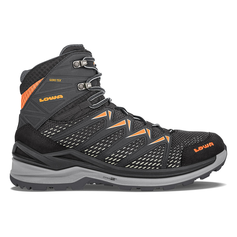 Scarponi Montagna Uomo Lowa Innox Pro GTX Mid Nere/Arancioni ILEYAR-305